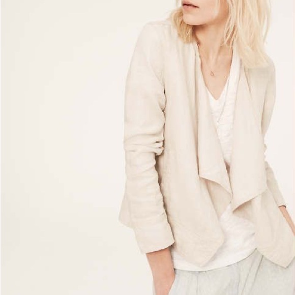 Lou & Grey Linen Open Front Jacket - Picture 1 of 13